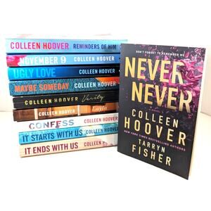 Lot of 10 COLLEEN HOOVER Books~Verity~It Starts With Us~Confess PB